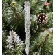 Сосулька 2 Прозрачная Хрусталь, Лед (как стекло) 17см Елочное Украшение, Новогодняя Игрушка, Рождественский Декор (упаковка 5шт)