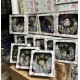 Новогодний Веночек Большой Декорированный Синий 40см, Декор ассорти, каркас пластик, Рождественский декор