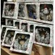 Новогодний Веночек Большой Декорированный Синий 40см, Декор ассорти, каркас пластик, Рождественский декор