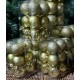 Шар Новогодний Елочный 50мм/5,0см Золото, Игрушка на Елку, Рождественский декор (упаковка 12 штук в тубусе)