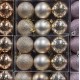 Набор-микс из 12 шаров, цвет коралловый, диаметр 60 мм — матовые, глянцевые и блестящие