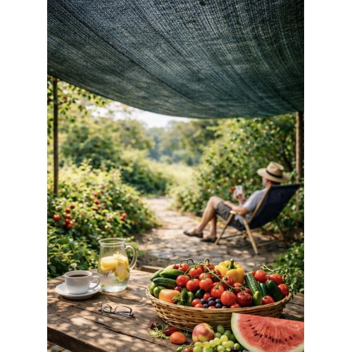 Притеняющий тент 3×8 м 95% с люверсами