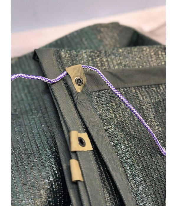 Притеняющий тент 6×12 м 65% с люверсами для защиты растений — эффективное затенение грядок, теплиц и питомников