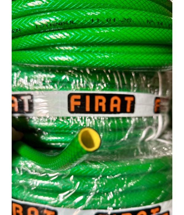 Турецкий трехслойный армированный садовый шланг FIRAT Non-Torsion 1/2" 25 м