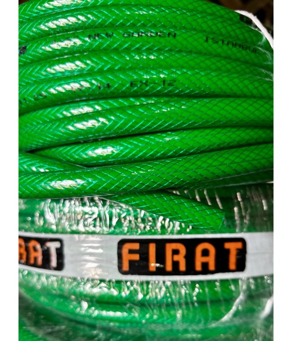 Турецкий трехслойный армированный садовый шланг FIRAT Non-Torsion 3/4" 25 м