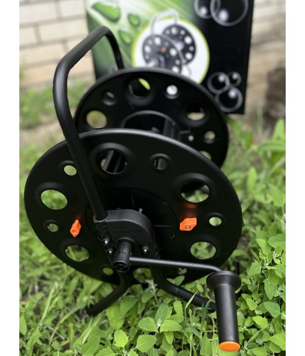 Катушка металлическая для поливочного шланга 1/2" — 100 м, 3/4" — 50 м: профессиональная усиленная конструкция