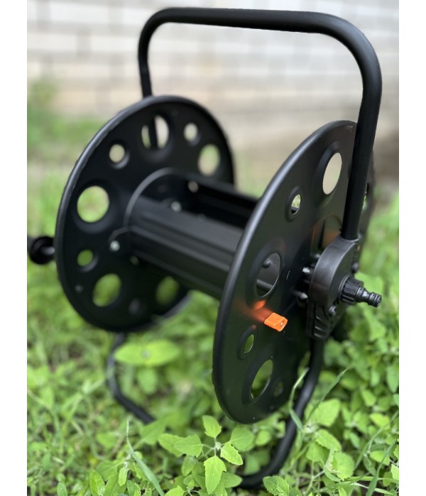 Катушка металлическая для поливочного шланга 1/2" — 100 м, 3/4" — 50 м: профессиональная усиленная конструкция