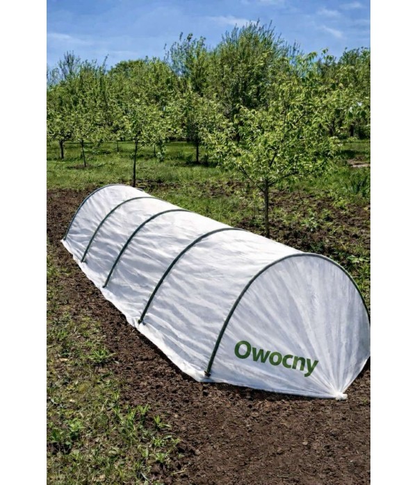 Парник-туннель Owocny усиленный 3 м из агроволокна 60 г/м²