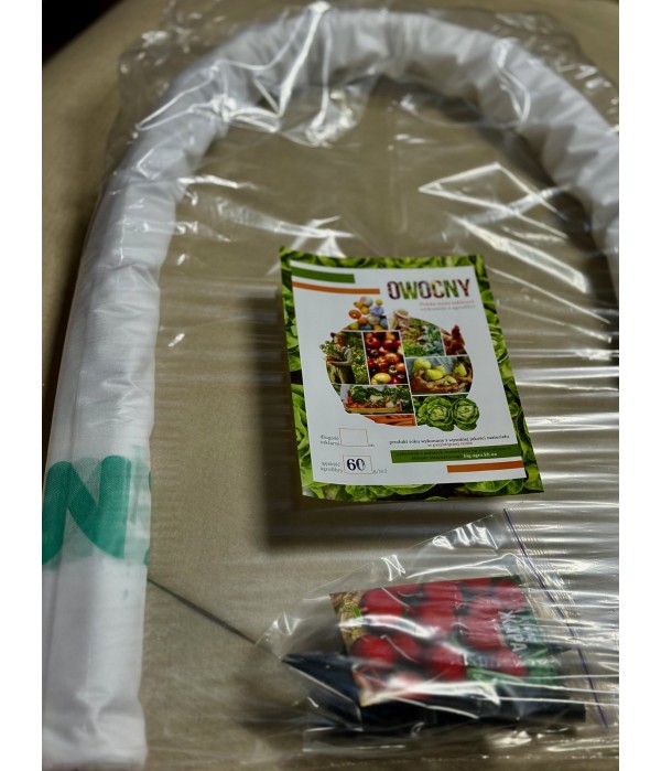 Парник-туннель Owocny усиленный 4 м из агроволокна 60 г/м²