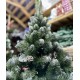 Елка с Серебряными Шишками Лилия-VIP 1,50м/150см ПВХ Зеленая Белые Кончики Новогодняя Искусственная