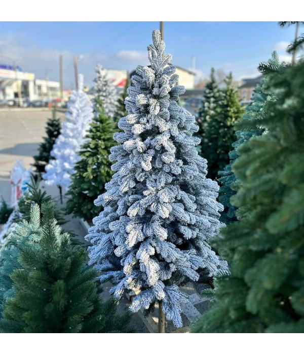 Елка искусственная литая заснеженная Victoria 250 см – снежная сказочная атмосфера новогодних праздников!