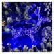 Олень Новогодний 55см с синей LED Гирляндой Под елку, Рождественский декор