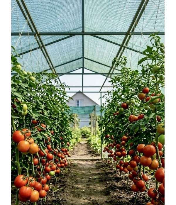 Затеняющая зелёная сетка 6 м 65% на метраж Big-Agro